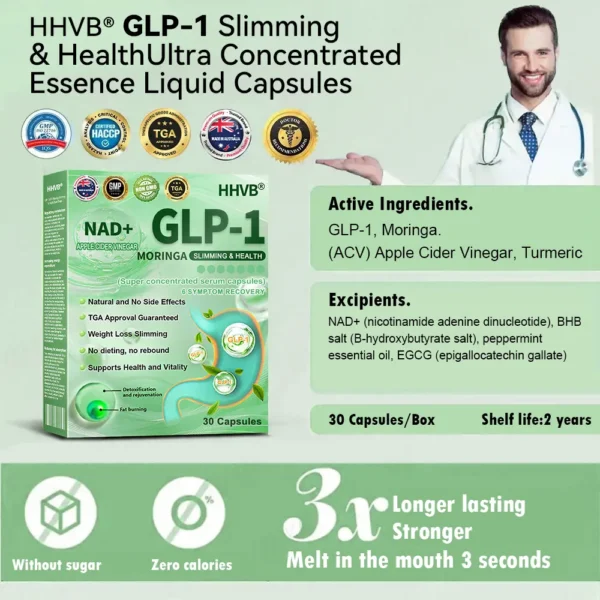 𝐇𝐇𝐕𝐁® 𝐆𝐋𝐏-𝟏 𝐒𝐥𝐢𝐦𝐦𝐢𝐧𝐠 & 𝐇𝐞𝐚𝐥𝐭𝐡 𝐔𝐥𝐭𝐫𝐚 𝐂𝐨𝐧𝐜𝐞𝐧𝐭𝐫𝐚𝐭𝐞𝐝 𝐄𝐬𝐬𝐞𝐧𝐜𝐞 𝐋𝐢𝐪𝐮𝐢𝐝 𝐁𝐞𝐚𝐝𝐬