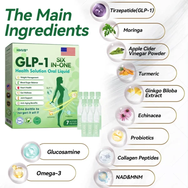 𝑯𝑯𝑽𝑩® 𝐺𝐿𝑃-𝟏  𝑺𝑰𝑿 𝑰𝑵-𝑶𝑵𝑬 Slim & Health Oral Solution — Burn Fat, Control Appetite, Boost Energy 🇺🇸