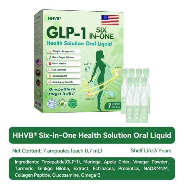𝑯𝑯𝑽𝑩® 𝐺𝐿𝑃-𝟏  𝑺𝑰𝑿 𝑰𝑵-𝑶𝑵𝑬 Slim & Health Oral Solution — Burn Fat, Control Appetite, Boost Energy 🇺🇸