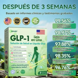 Tienda Oficial | 𝙃𝐻𝑉𝖡®🌿🌿𝐺𝐿𝑃-𝟏 𝑆𝑖𝑥 𝑖𝑛-𝑂𝑛𝑒 𝑆𝑜𝑙𝑢𝑐𝑖𝑜𝑛 𝑜𝑟𝑎𝑙 𝑙𝑖𝑞𝑢𝑖𝑑𝑎 (Solo una dosis al día, cambios visibles en 7 días) ✅ Para obesidad, salud cardiovascular, diabetes, apnea del sueño, problemas articulares y más.
