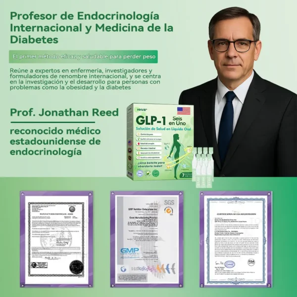 Tienda Oficial | 𝙃𝐻𝑉𝖡®🎖️🎖️𝑺𝒐𝒍𝒖𝒄𝒊ó𝒏 𝒐𝒓𝒂𝒍 𝒍í𝒒𝒖𝒊𝒅𝒂 𝑮𝑳𝑷-1 𝒔𝒆𝒊𝒔 𝒆𝒏 𝒖𝒏𝒐 (Solo una dosis al día, cambios visibles en 7 días) ✅ Para obesidad, salud cardiovascular, diabetes, apnea del sueño, problemas articulares y más.